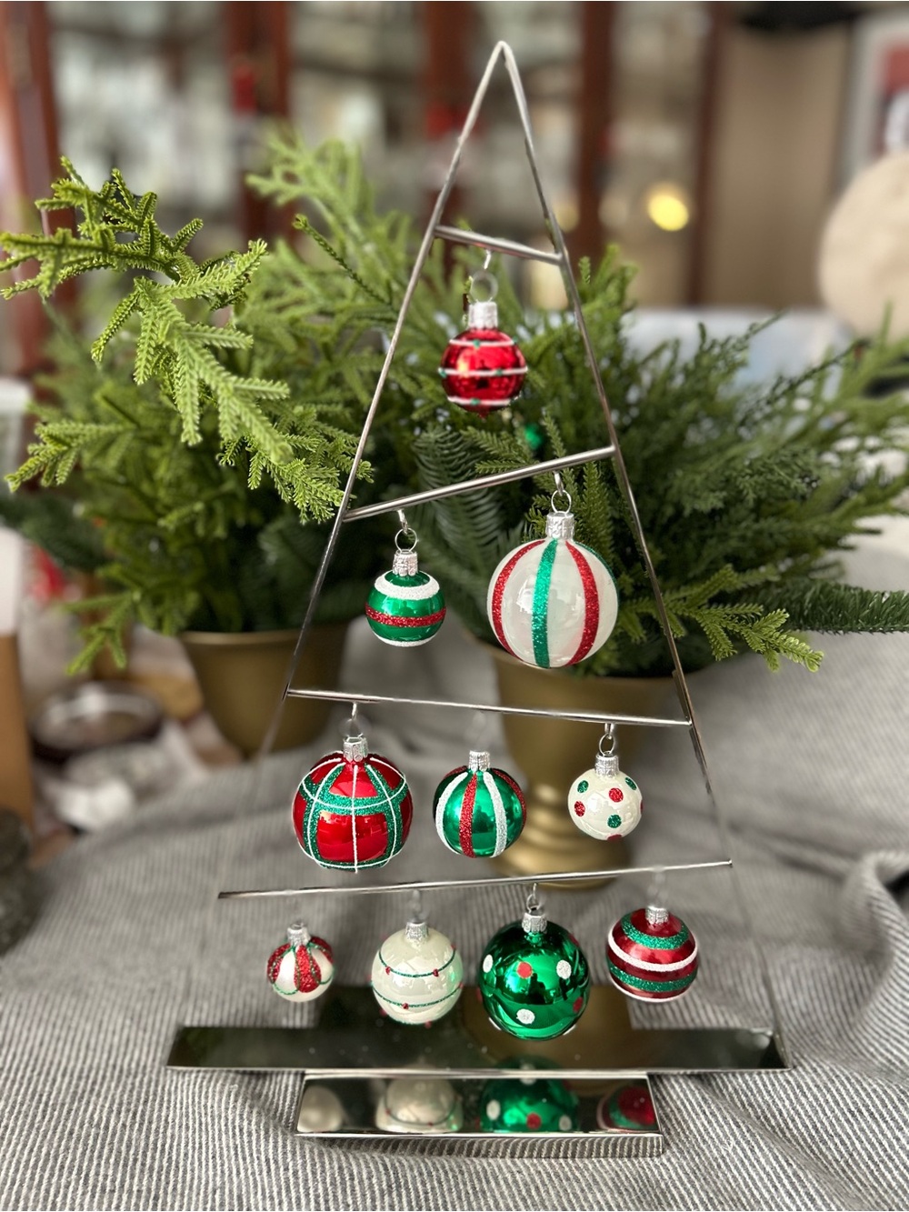 Crate & Barrel Table Top Ornament Tree *NEW